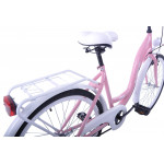 Mestský bicykel 28" Kozbike K35 1 prevodový Púdrovo ružový